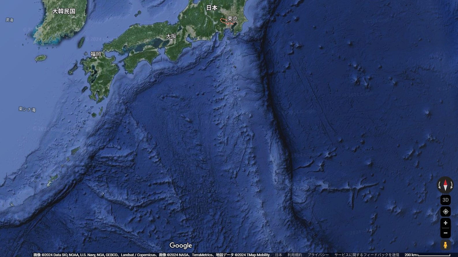 東京都(島しょ部含む)の地図